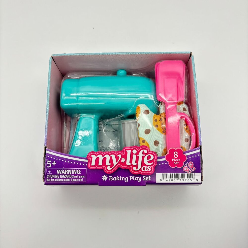 My Life As Baking Play Set for 18 Inch Dolls, Stand Mixer Kitchen Kids Toy NEW